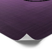 Poster Coeurs et tourbillons noirs et violets (Coin)