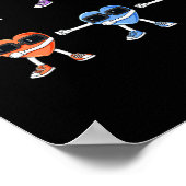 Poster Coeurs Flossants Valentines Jour Floss Comme Un Bo (Coin)