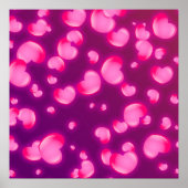 Poster Coeurs roses (Devant)