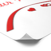 Poster Coeurs rouges (Coin)