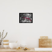 Poster Coeurs rouges saignants (Cuisine)