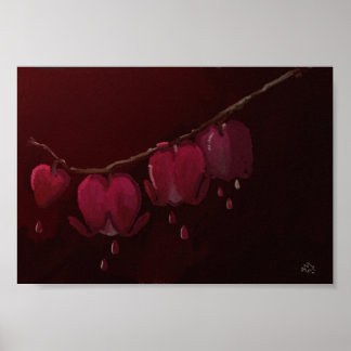 Poster Coeurs saignants