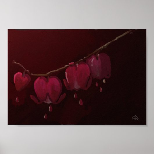 Poster Coeurs saignants (Devant)