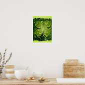 Poster Coeurs shamrocks (Cuisine)