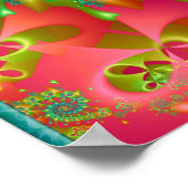 Poster Coeurs tournants colorés (Coin)