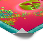 Poster Coeurs tournants colorés (Coin)