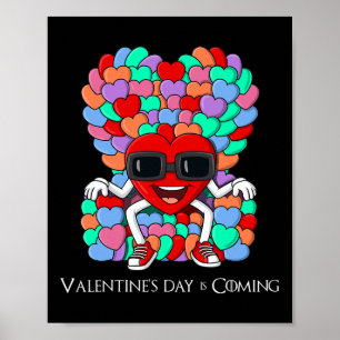 Poster Coeurs Trône Valentines Jour Amusants Garçons Fill