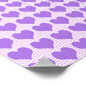 Poster Cœurs violets (Coin)