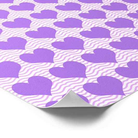 Poster Cœurs violets (Coin)