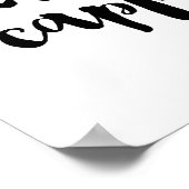 Poster Coffe Lover en noir et blanc typographie (Coin)