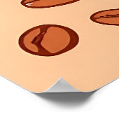 Poster Coffee Beans Cups Cozy Pattern (Coin)