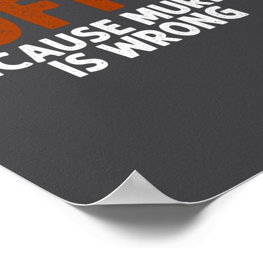 Poster Coffee Because Murder Is Wrong Funny Sarcastic  (Coin)