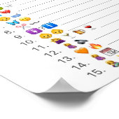 Poster Coffee brewing baby shower Emoji picture game (Coin)