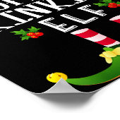 Poster Coffee Drinking Christmas Elf Matching Pajama X-ma (Coin)