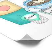 Poster Coffee et citation dessinés à la main (Coin)