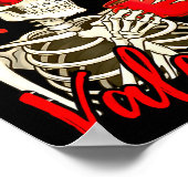 Poster Coffee Is My Valentine Skeleton Funny Coffee Lover (Coin)