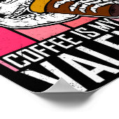 Poster Coffee Is My Valentine Skeleton Skull Valentines D (Coin)