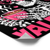 Poster Coffee Is My Valentine Skeleton Valentine Funny Co (Coin)