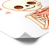 Poster Coffee Is My Valentine Skeleton Valentines Day Cof (Coin)