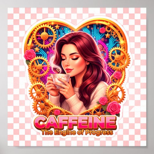 Poster Coffee Lover Daily Ritual Sticker (Devant)