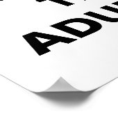 Poster Coffee Puis Adulte, Drôle Citation Addict À La Caf (Coin)