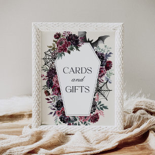 Poster Coffin Halloween Baby showers cartes et cadeaux