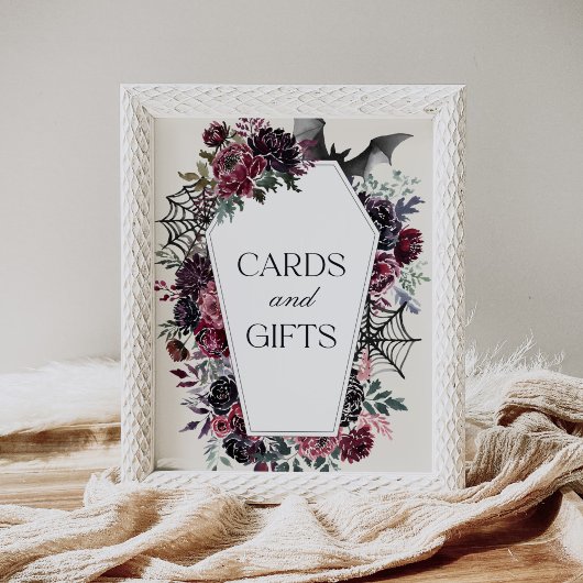 Poster Coffin Halloween Baby showers cartes et cadeaux