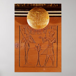 Poster Coffre portatif, détail de Tutankhamun