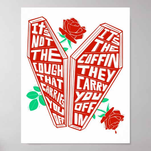 Poster Coffret de toux Rose Color Art (Devant)
