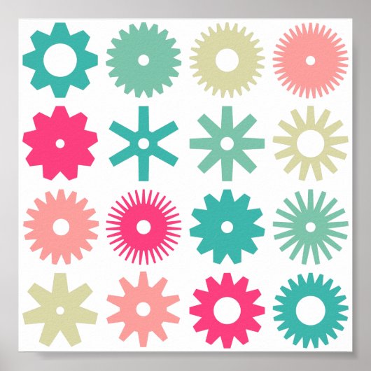 Poster Cogs - Couleurs 01 (Devant)