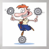 Poster Cogs de l'équilibre des hommes (Devant)