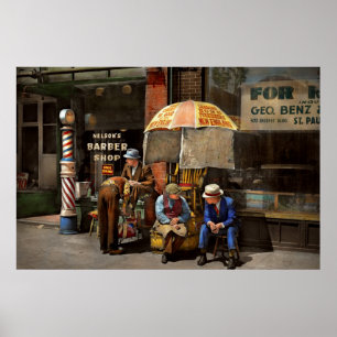 Poster Coiffeur - au salon de coiffure 1937 du Nelson