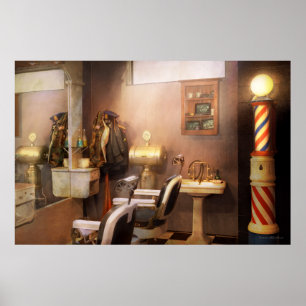 Poster Coiffeur - coiffeur de sous-sol