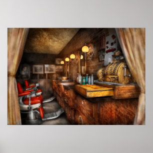 Poster Coiffeur - fermé le dimanche