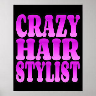 Poster Coiffeur fou
