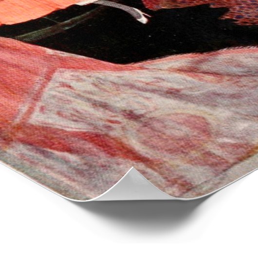 Poster Coiffeur - Image vintage (Coin)