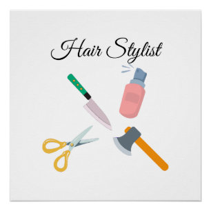 Poster Coiffeuse