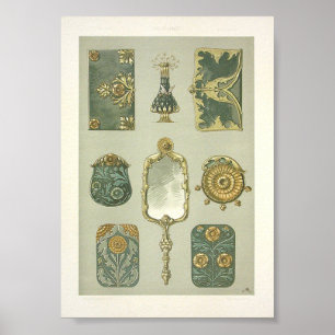 Poster Coiffeuse de seder en anton Art nouveau