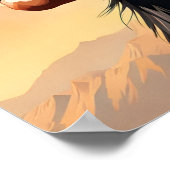 Poster Coiffure en chef amérindienne (Coin)