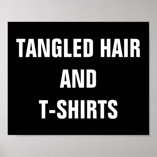 Poster coiffure et T-shirts (Devant)