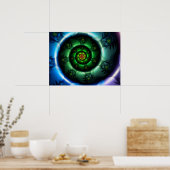 Poster Coil de couleur curling (Cuisine)