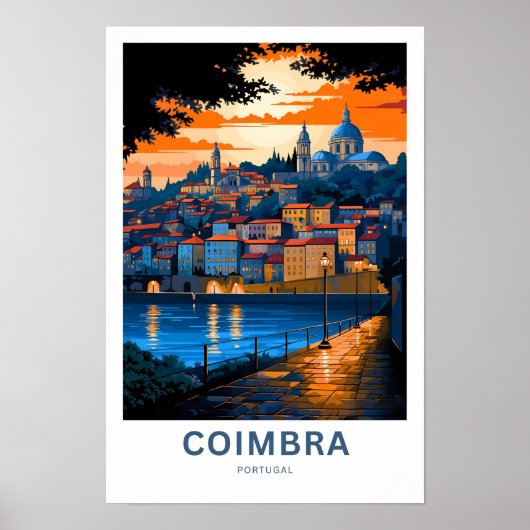 Poster Coimbra Portugal Travel Print (Devant)
