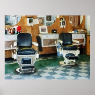 Poster Coin Barber deux chaises