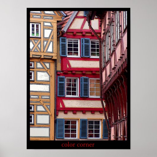 Poster coin couleur (Devant)