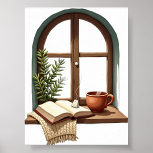 Poster Coin de lecture nature morte