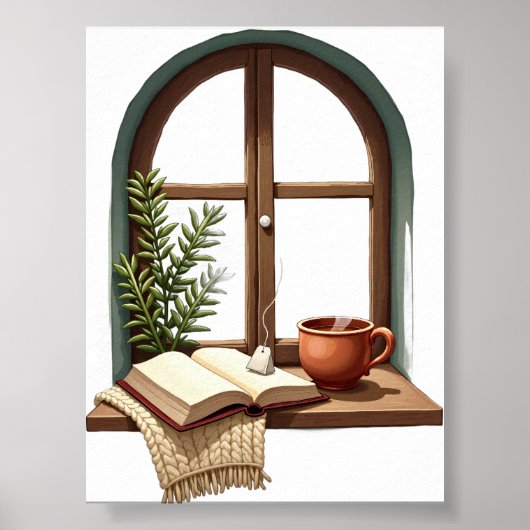 Poster Coin de lecture nature morte (Devant)
