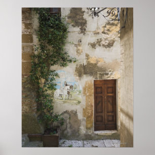 Poster Coin de voie étroite dans la vieille ville de