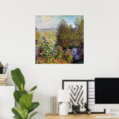 Poster Coin du jardin à Montgeron - Claude Monet (Bureau à domicile)