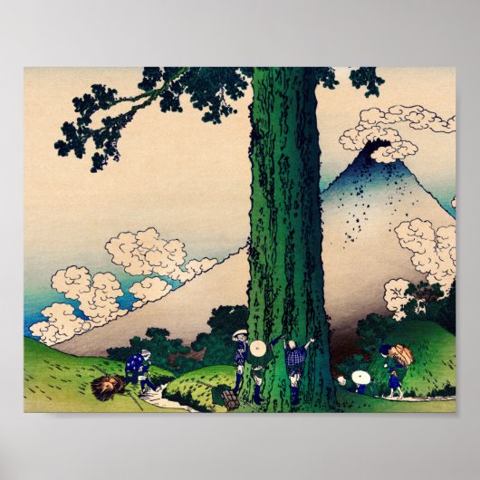 Poster Col de Mishima dans la province de Kai par Katsush (Devant)