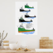 Poster Col James M. Schoonmaker museum histoire des navir (Cuisine)